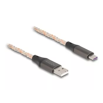 DeLOCK USB 2.0 kabelis Type-A į USB Type-C RGB 1 m