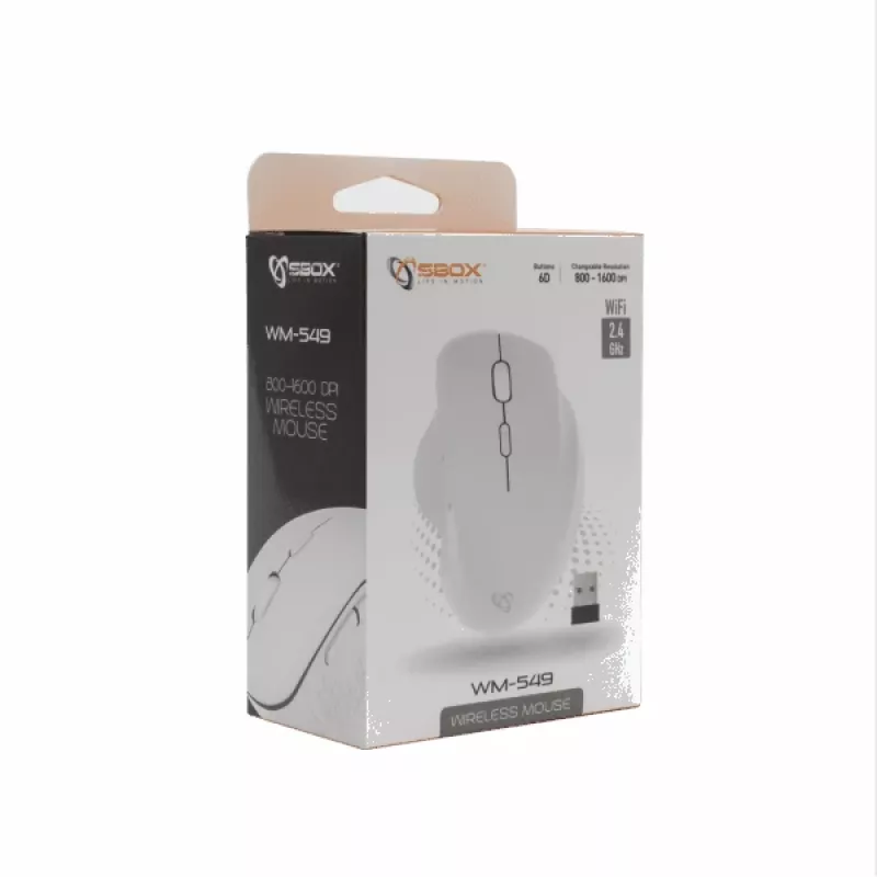 Sbox WM-549 White – belaidė pelė