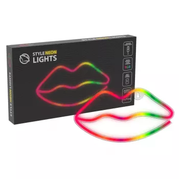 Neoninė lemputė MANTA SNL61RGB LIPS RGB daugiaspalvis dekoratyvinis ženklas