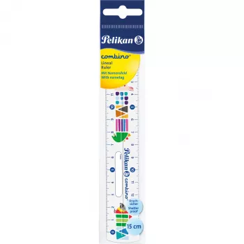 Liniuotė Pelikan 811224 150 mm plastikinė įvairiaspalvė