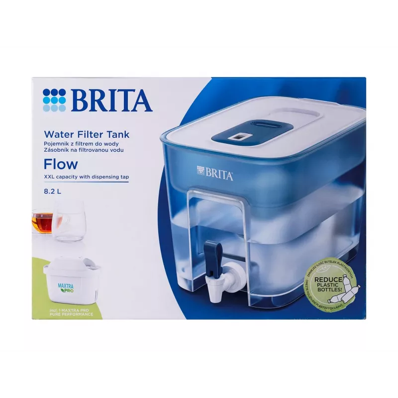 Dozatorius vandens filtrui BRITA FLOW MAXTRA PRO Pure Performance — 8,2 L, mėlynas, 220×214×304 mm