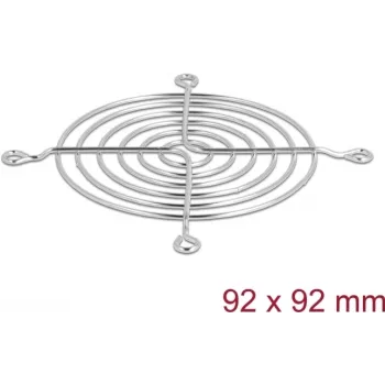 Grotelė ventiliatoriui DeLOCK 67307 Metal Silver 89,8 mm