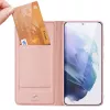 Dux Ducis Skin Pro dėklas su užsegimu ir laikikliu Samsung Galaxy S22+ (S22 Plus) rožinis