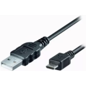 USB laidas e+p TL 592 1 m Micro-USB B USB A juodas