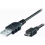 USB laidas e+p TL 592 1 m Micro-USB B USB A juodas
