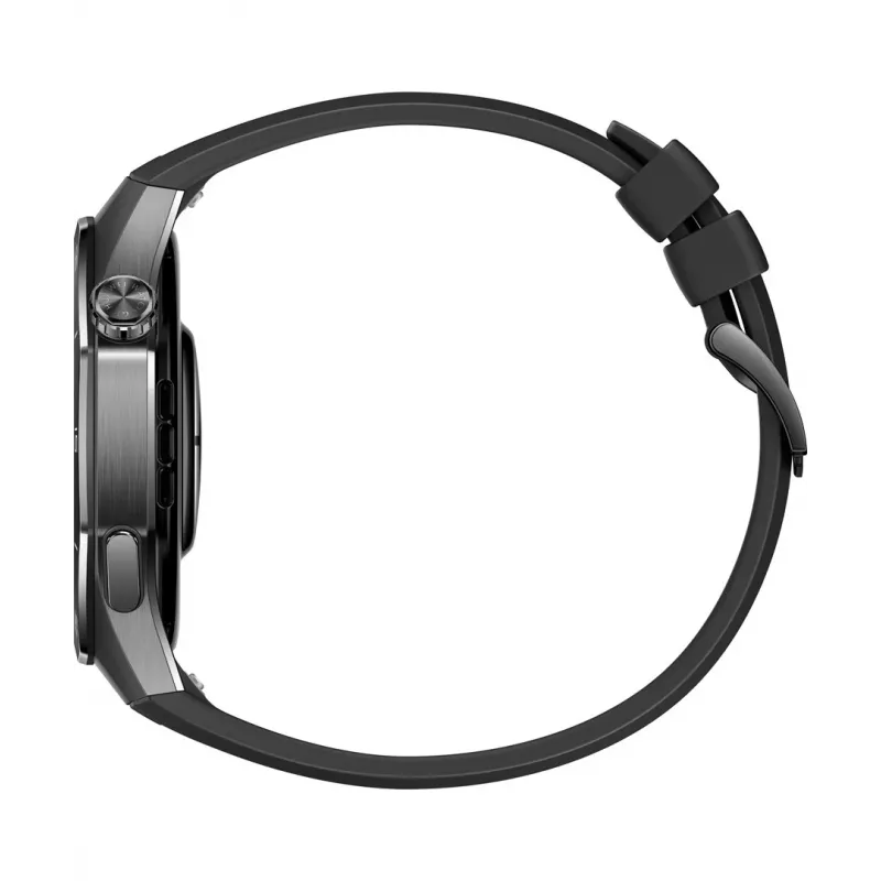 Išmanusis laikrodis HUAWEI WATCH GT5 Pro 46mm — 1,43 colio AMOLED ekranas, GPS, 524 mAh baterija, titano korpusas, juodas dirželis