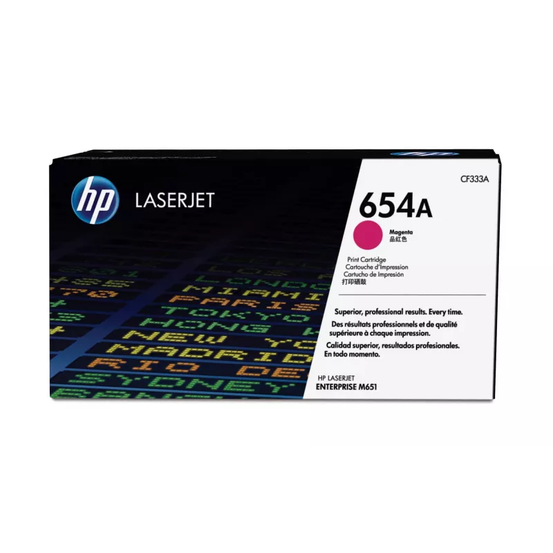 HP 654A Original LaserJet tonerio kasetė, rausvai raudona (magenta)