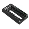 Protingas baterijų krautuvas AA/AAA 1,5 V ir 1,2 V, 8 lizdai