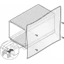 SCHROFF NUT SQUARE M3 SW7 (100 VNT.) - priedas kabeliui (21100289)