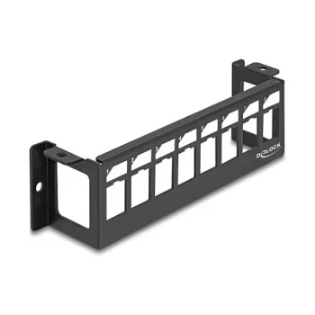 Patch panel DeLOCK 86516 Juodas Metalinis Sieninis Montavimas 50mm x 41,6mm x 175mm