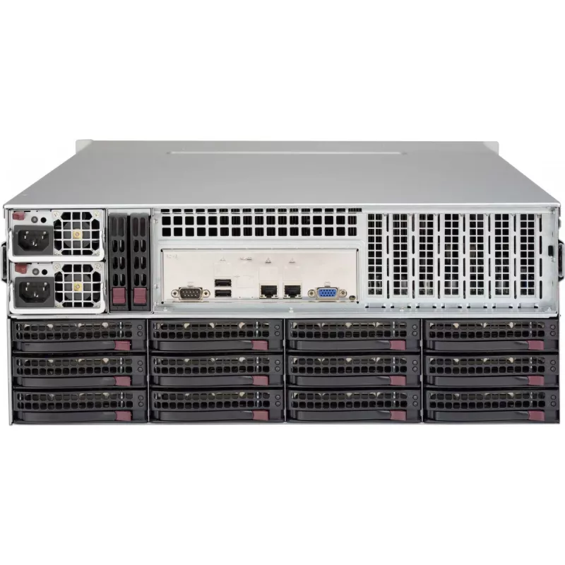 Supermicro SuperChassis 847BA-R1K23LPB 4U 36 lizdų serverio korpusas 1200W perteklinis maitinimas