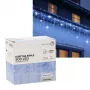 Extralink Icicle Curtain LED girlianda, 500 LED, šalta balta + šaltas blyksnis, ilgis 3 + 20 m