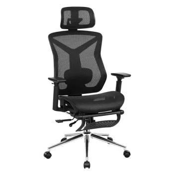 Sukamoji kėdė mark adler MA-EXPERT 5.7 – ergonominė biuro kėdė su tinkliniu atlošu, reguliuojamu aukščiu, galvos atrama, porankiais, pakojėliu, juoda