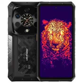 Atsparus išmanusis telefonas UleFone Armor 28 Ultra Thermal 5G — 16GB RAM, 1TB atminties, juodas