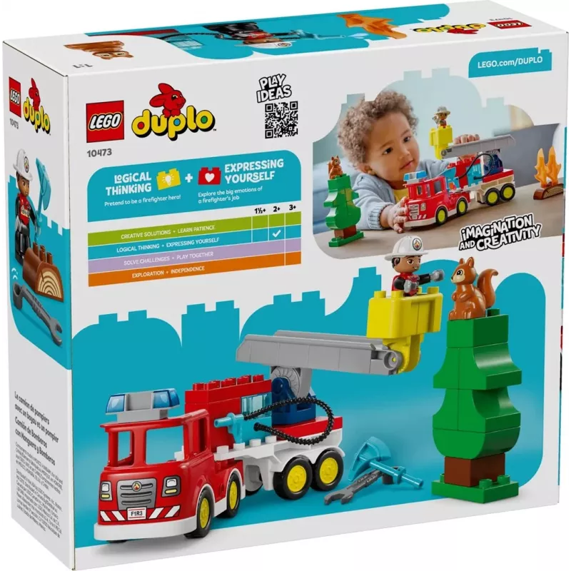 LEGO DUPLO 10473 Gaisrinis automobilis su žarna ir ugniagesiu