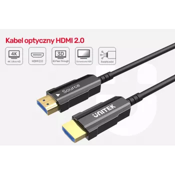 HDMI kabelis UNITEK C11072BK-15M