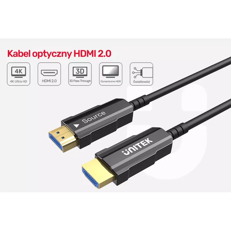HDMI kabelis UNITEK C11072BK-15M