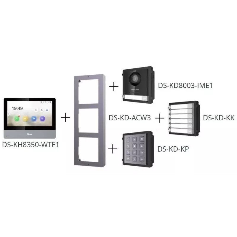 Hikvision DS-KD-KP/S durų skambučio sistemos priedas – klaviatūra