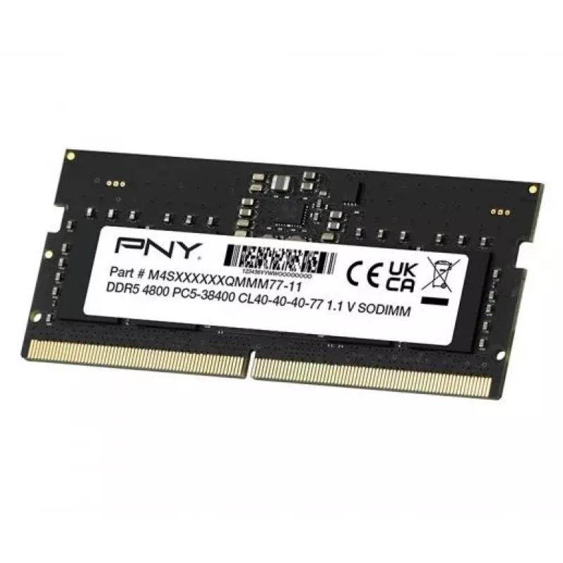 Nešiojamojo kompiuterio atmintis PNY 16GB DDR5 SODIMM 4800MHz