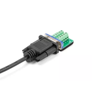 DeLOCK Serial Cable RS-232 D-Sub9 vyriškas į vyrišką 0,5 m Juodas