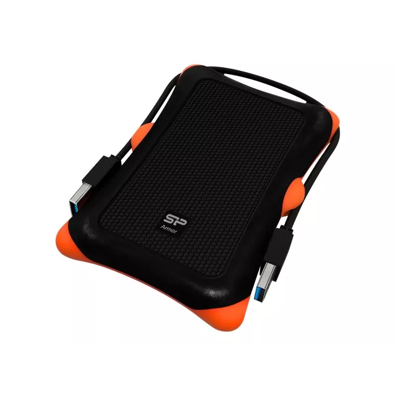 Išorinis HDD/SSD dėklas Silicon Power Armor A30, 2,5 colio vieno disko, USB 3.2 Gen 1, Micro-USB A, oranžinis/juodas