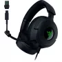 Razer Kraken V4 X – laidinės ausinės žaidimams (TriForce 40 mm tvarkyklės, įtraukiamas kardioidinis mikrofonas, 7.1 erdvinis garsas, Chroma RGB, skirta PC, konsolei ir telefonui)