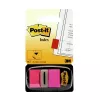 3M Post-it Index Pink, siauros, 50 lipnių juostelių, 25,4 x 43,2 mm, vienkartiniame dozatoriuje (I680-21)