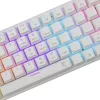 Mechaninė klaviatūra White Shark Wakizashi-2 US Red Switch, TKL be skaičių bloko, balta