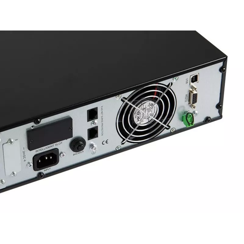 Nepertraukiamo maitinimo šaltinis Green Cell UPS13 — dvigubo keitimo UPS, 1000 VA / 900 W, grynas sinusas, 6 AC lizdai, LCD, 2×12V 9Ah baterijos