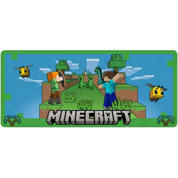 Pelėdos kilimėlis Kids Euroswan 80x30 cm Minecraft – didelis stalinis kilimėlis pelei ir klaviatūrai