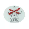 NeXtime klok 8807 Windmil, Ø30 cm, sieninis, baltas/juodas/raudonas