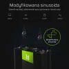 Automobilinis keitiklis Green Cell INV10 2000 W, 12 V DC į 230 V AC, C tipo lizdas, 50 Hz, juodas