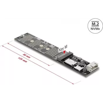 DELOCK 64291 OCuLink į M.2 Key M NVMe SSD adapteris