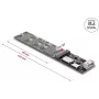 DELOCK 64291 OCuLink į M.2 Key M NVMe SSD adapteris