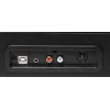 Denver VPL-120BLACK juodas diržinis USB patefonas su įmontuotais garsiakalbiais