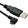 Microconnect USBABMICRO3ANG USB kabelis USB 2.0 3 m Micro-USB B USB A Juodas