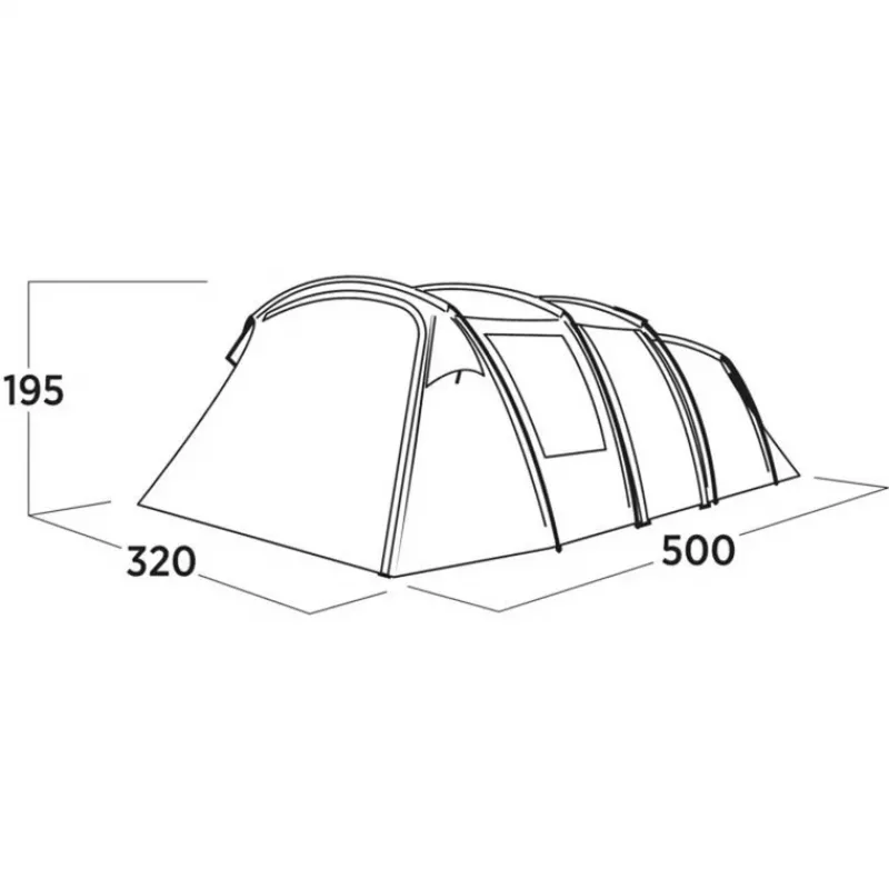 Šeimyninė palapinė Easy Camp Hamra 5 mėlyna 5 asmenims