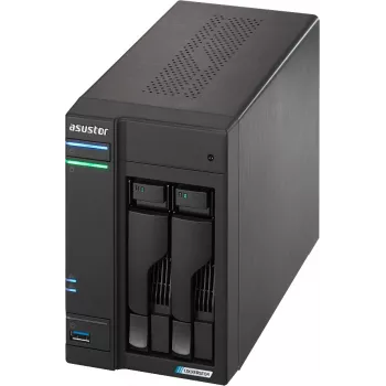 Asustor LOCKERSTOR 2 Gen2 (AS6702T) NAS darbalaukio serveris Intel® Celeron® N5105 4 GB DDR4 0 TB ADM juodas
