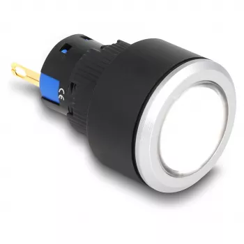 Pramoninė mašininė lemputė DELOCK 22054 — LED lempa, 1 vnt., IP40/IP65, AC 250V 5A, Ø 2,5 cm, H 42 mm