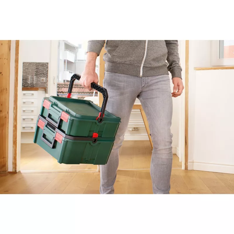 Bosch SystemBox dėžė laikymui, stačiakampė, polipropilenas (PP), juoda, žalia