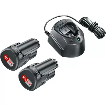 Bosch GAL1210CV 12V starterio rinkinys su 2×1,5 Ah baterijomis ir įkrovikliu