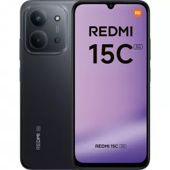 Xiaomi Redmi 15C 6.9 colio IPS LCD 4GB RAM 128GB 5G išmanusis telefonas (Midnight Black)
