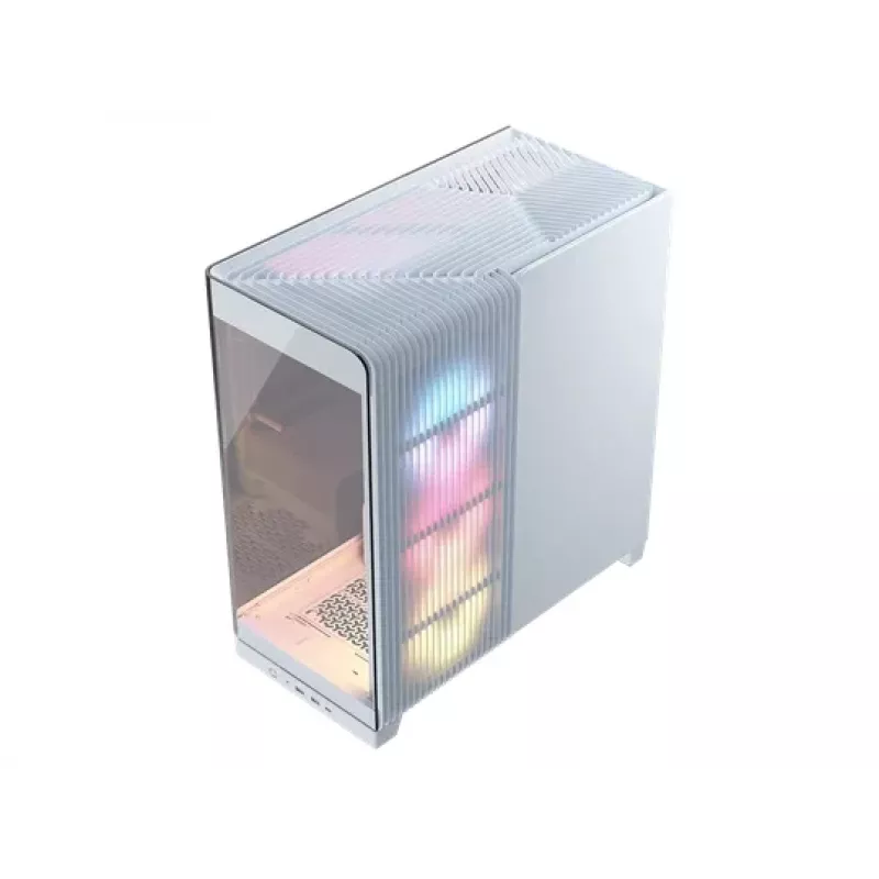 PC korpusas Corsair 4500X LX-R RGB grūdintas stiklas Midi bokštas Baltas