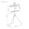 SBOX FS-1246F laikiklis 45–65° pakreipimas, apkrova 32 kg, platforma 600×400 mm