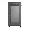 Stovimas serverio spintele LANBERG FF01-6022-23B, 22U, 600×1000 mm, juoda, perforuotos dureles