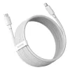 Baseus Simple Wisdom duomenų kabelių rinkinys USB-C į Lightning PD 20W (2 vnt./kompl.) 1,5 m Baltas