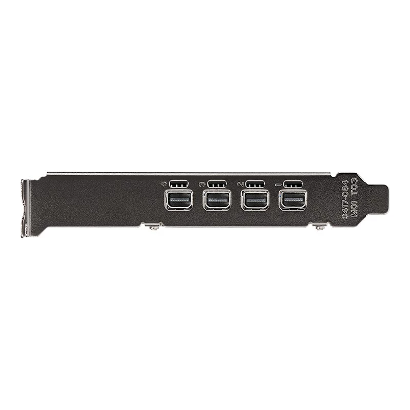 PNY NVIDIA T1000 4GB GDDR6 žemo profilio vaizdo plokštė, 4x Mini DisplayPort (VCNT1000-SB)