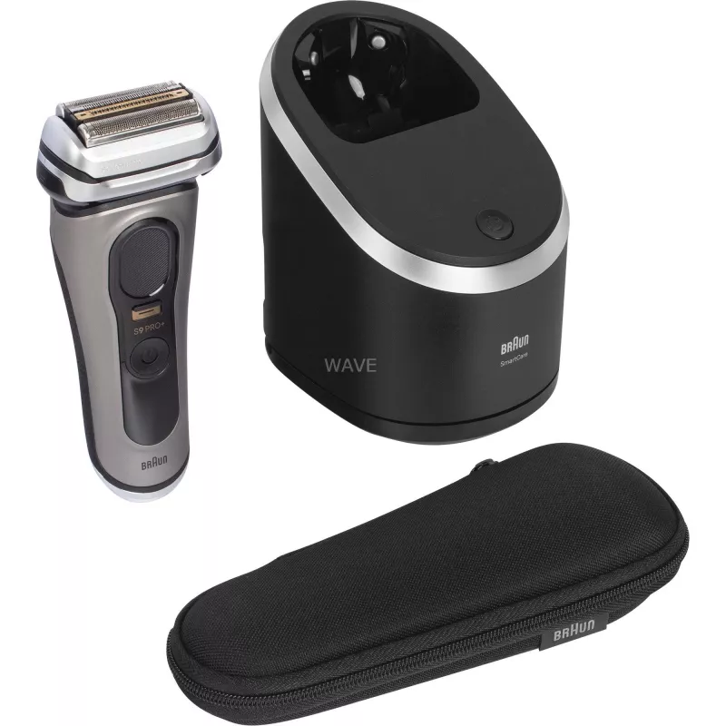 Braun Series 9 Pro+ 9565cc šlapiui ir sausam skutimui folijos skustuvas su trimeriu Metallic