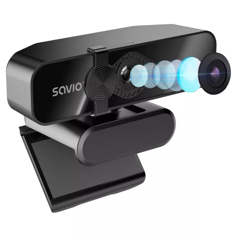 Internetinė kamera Savio CAK-06 4K Ultra HD USB juoda