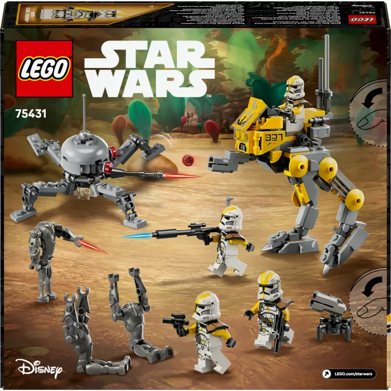 LEGO Star Wars 327th Star Corps Clone Troopers Battle 75431 – 258 dalių, 7 minifigūrėlių, nuo 7 metų